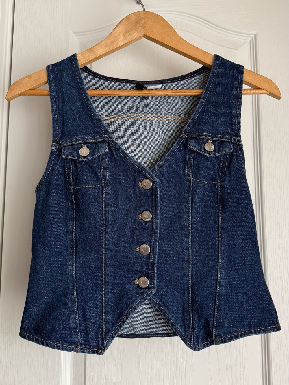 H&M Fitted Denim Vest